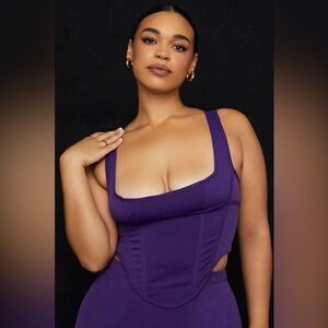 House of CB - Corset Top - Purple - New with Tag 🏷️ - Perfect Condition - Large